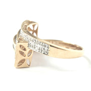 Load image into Gallery viewer, 9ct Rose Gold Diamond Cluster Ring
