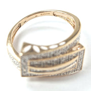 Load image into Gallery viewer, 9ct Rose Gold Diamond Cluster Ring
