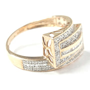 Load image into Gallery viewer, 9ct Rose Gold Diamond Cluster Ring
