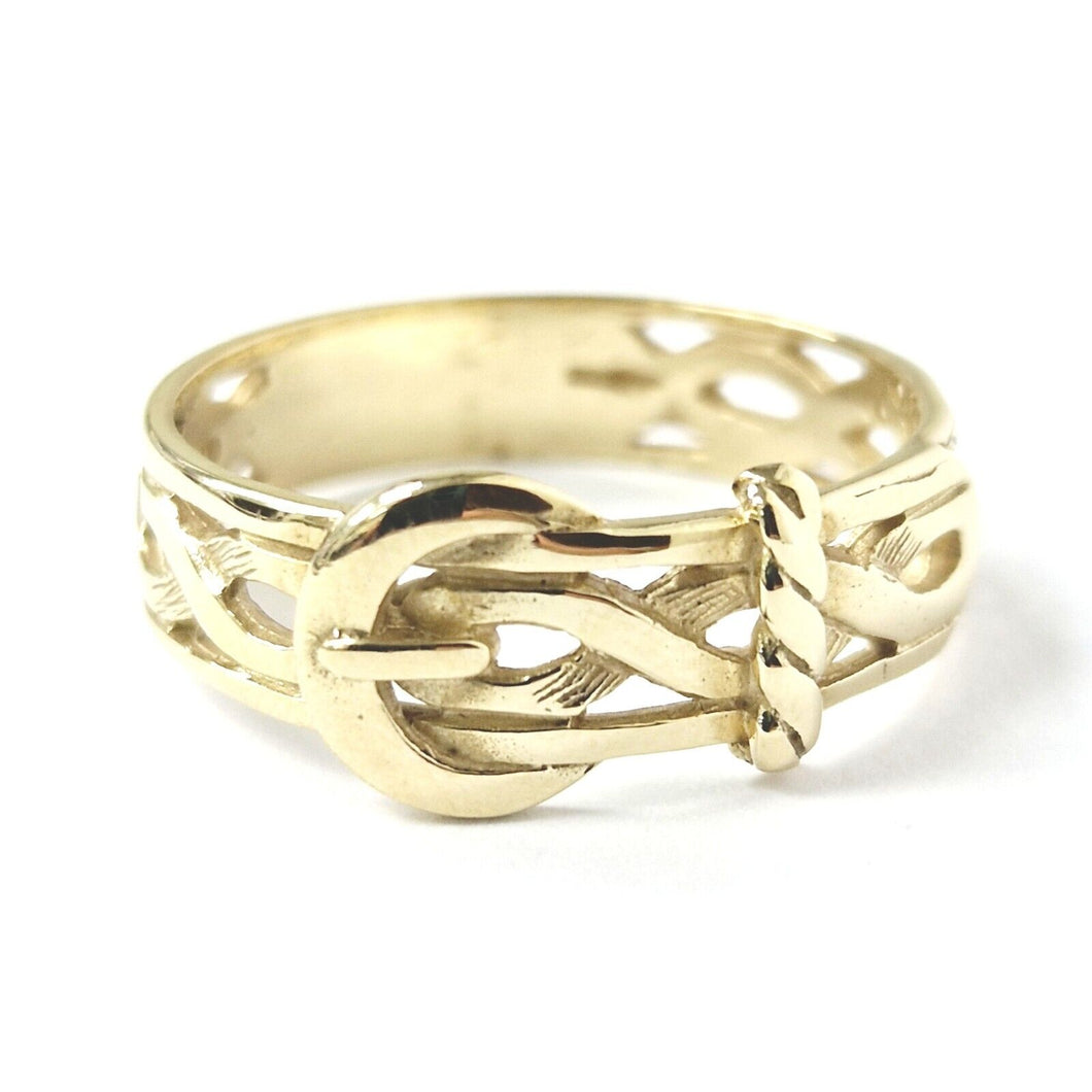 9ct Gold Buckle Ring