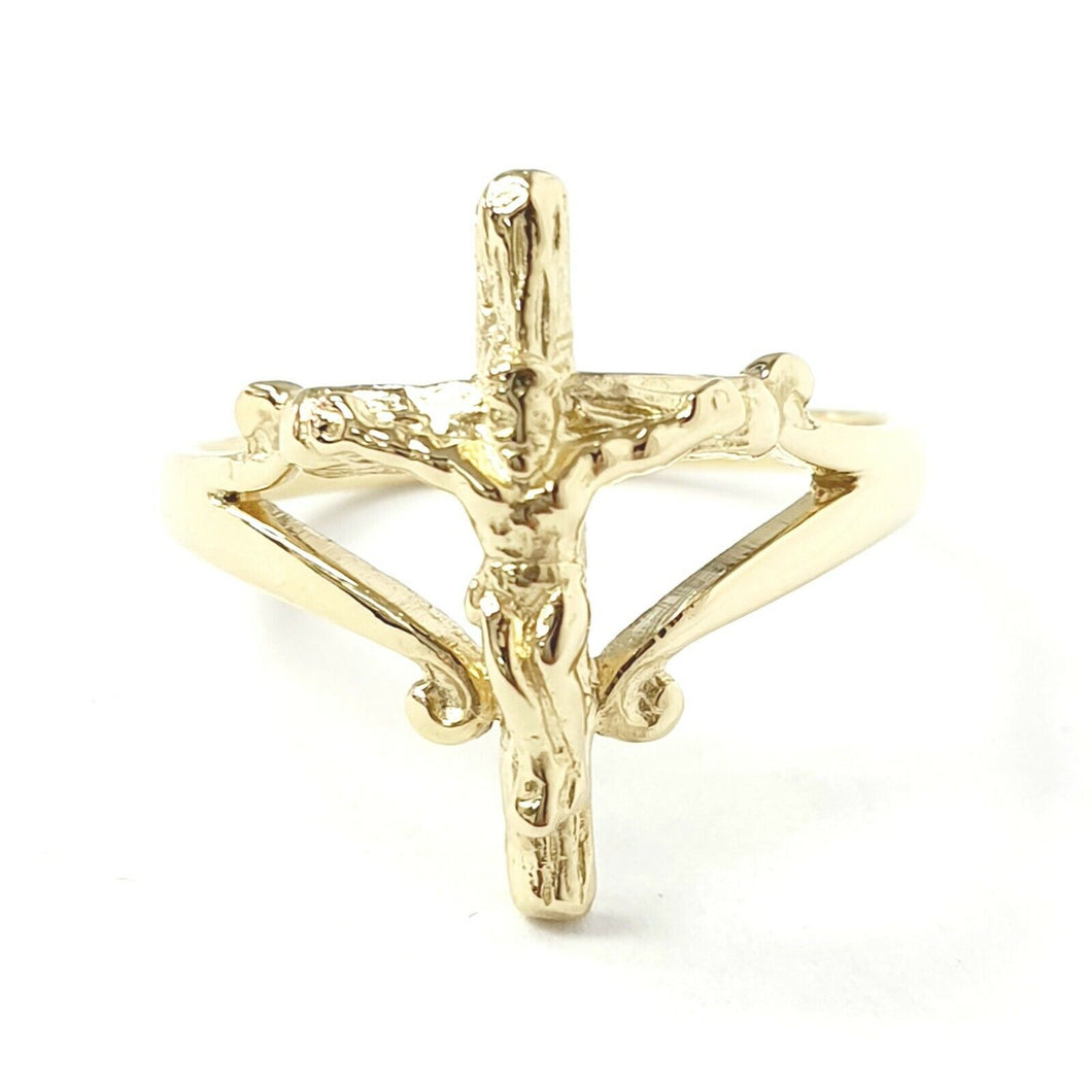 9ct Gold Crucifix Ring