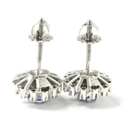 Load image into Gallery viewer, 18ct White Gold Diamond &amp; Tanzanite Studs
