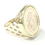 Load image into Gallery viewer, 9ct Gold St George Ring
