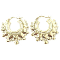 9ct Gold Creole Hoop Earrings