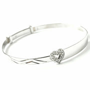 Load image into Gallery viewer, 9ct White Gold Baby Bangle
