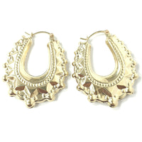 9ct Gold Creole Hoop Earrings