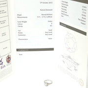 Load image into Gallery viewer, 18ct White Gold Halo Solitaire Ring 0.90ct
