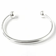 Load image into Gallery viewer, Silver Torque Bangle
