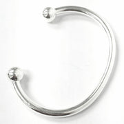 Load image into Gallery viewer, Silver Torque Bangle
