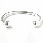 Load image into Gallery viewer, Silver Torque Bangle
