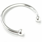 Load image into Gallery viewer, Silver Torque Bangle
