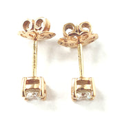 Load image into Gallery viewer, 18ct Rose Gold Diamond Studs 0.64ct
