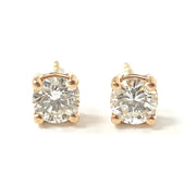 Load image into Gallery viewer, 18ct Rose Gold Diamond Studs 0.64ct
