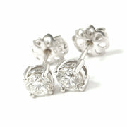 Load image into Gallery viewer, 18ct White Gold Diamond Studs 0.77ct
