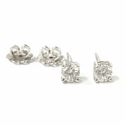 Load image into Gallery viewer, 18ct White Gold Diamond Studs 0.77ct
