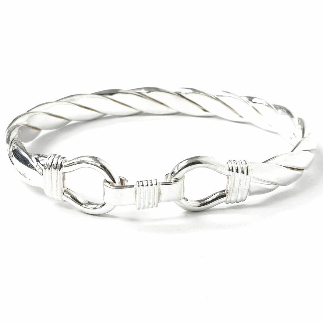 Silver Buckle Bangle