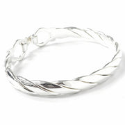 Load image into Gallery viewer, Silver Buckle Bangle
