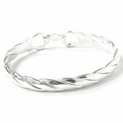 Load image into Gallery viewer, Silver Buckle Bangle
