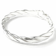 Load image into Gallery viewer, Silver Buckle Bangle
