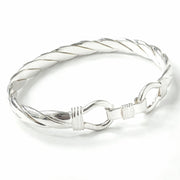 Load image into Gallery viewer, Silver Buckle Bangle
