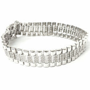 Load image into Gallery viewer, Silver Watch Strap Bracelet
