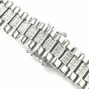 Load image into Gallery viewer, Silver Watch Strap Bracelet
