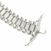 Load image into Gallery viewer, Silver Watch Strap Bracelet
