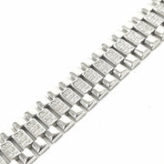 Load image into Gallery viewer, Silver Watch Strap Bracelet
