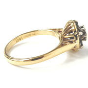 Load image into Gallery viewer, 18ct Yellow Gold Diamond &amp; Sapphire Ring
