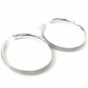 Load image into Gallery viewer, 9ct Gold Glitter Hoop Earrings
