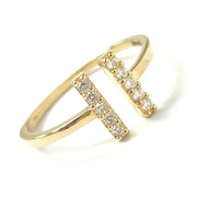 Load image into Gallery viewer, 9ct Gold Double Bar Ring
