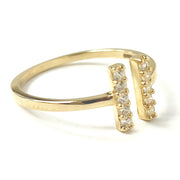 Load image into Gallery viewer, 9ct Gold Double Bar Ring
