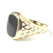 Load image into Gallery viewer, 9ct Gold Onyx Signet Ring
