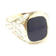 Load image into Gallery viewer, 9ct Gold Onyx Signet Ring
