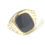 Load image into Gallery viewer, 9ct Gold Onyx Signet Ring

