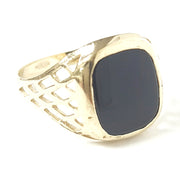 Load image into Gallery viewer, 9ct Gold Onyx Signet Ring
