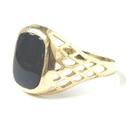 Load image into Gallery viewer, 9ct Gold Onyx Signet Ring
