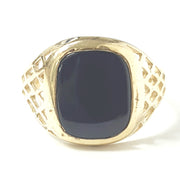 Load image into Gallery viewer, 9ct Gold Onyx Signet Ring
