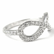 Load image into Gallery viewer, Platinum Diamond Infinity Ring 0.46ct
