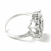 Load image into Gallery viewer, 9ct White Gold Flower Cluster Ring 0.20ct
