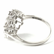 Load image into Gallery viewer, 9ct White Gold Flower Cluster Ring 0.20ct
