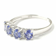 Load image into Gallery viewer, 9ct White Gold Tanzanite &amp; Diamond Ring
