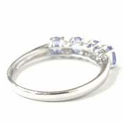 Load image into Gallery viewer, 9ct White Gold Tanzanite &amp; Diamond Ring
