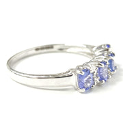 Load image into Gallery viewer, 9ct White Gold Tanzanite &amp; Diamond Ring
