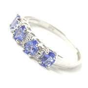 Load image into Gallery viewer, 9ct White Gold Tanzanite &amp; Diamond Ring
