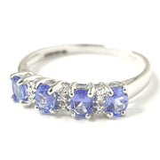 Load image into Gallery viewer, 9ct White Gold Tanzanite &amp; Diamond Ring

