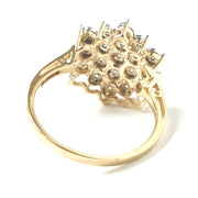 Load image into Gallery viewer, 9ct Yellow Gold Flower Cluster Ring 0.20ct
