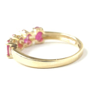 Load image into Gallery viewer, 9ct Yellow Gold Ruby &amp; Diamond Ring
