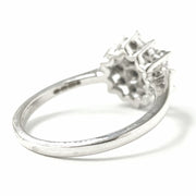 Load image into Gallery viewer, 9ct White Gold Flower Cluster Ring 0.10ct
