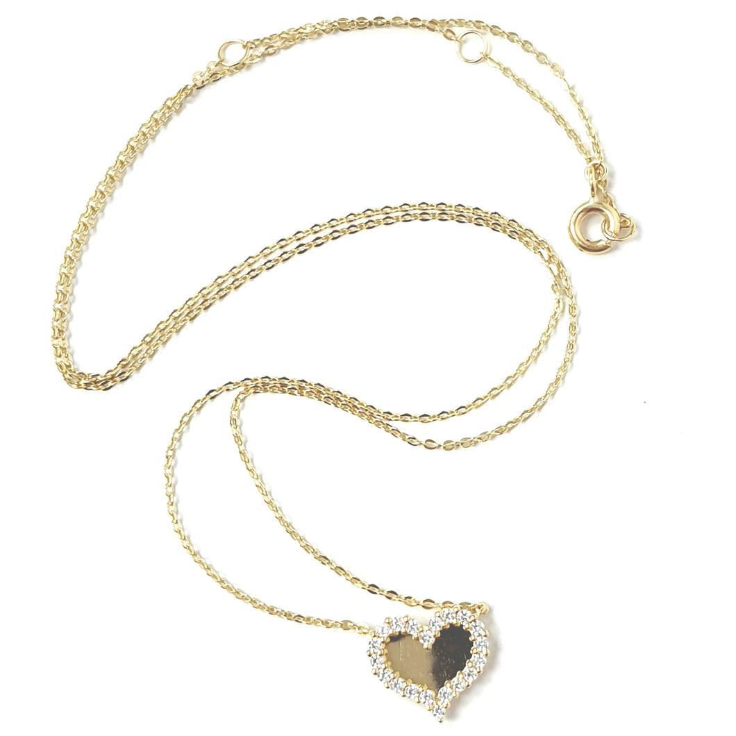 9ct Gold Heart Necklace